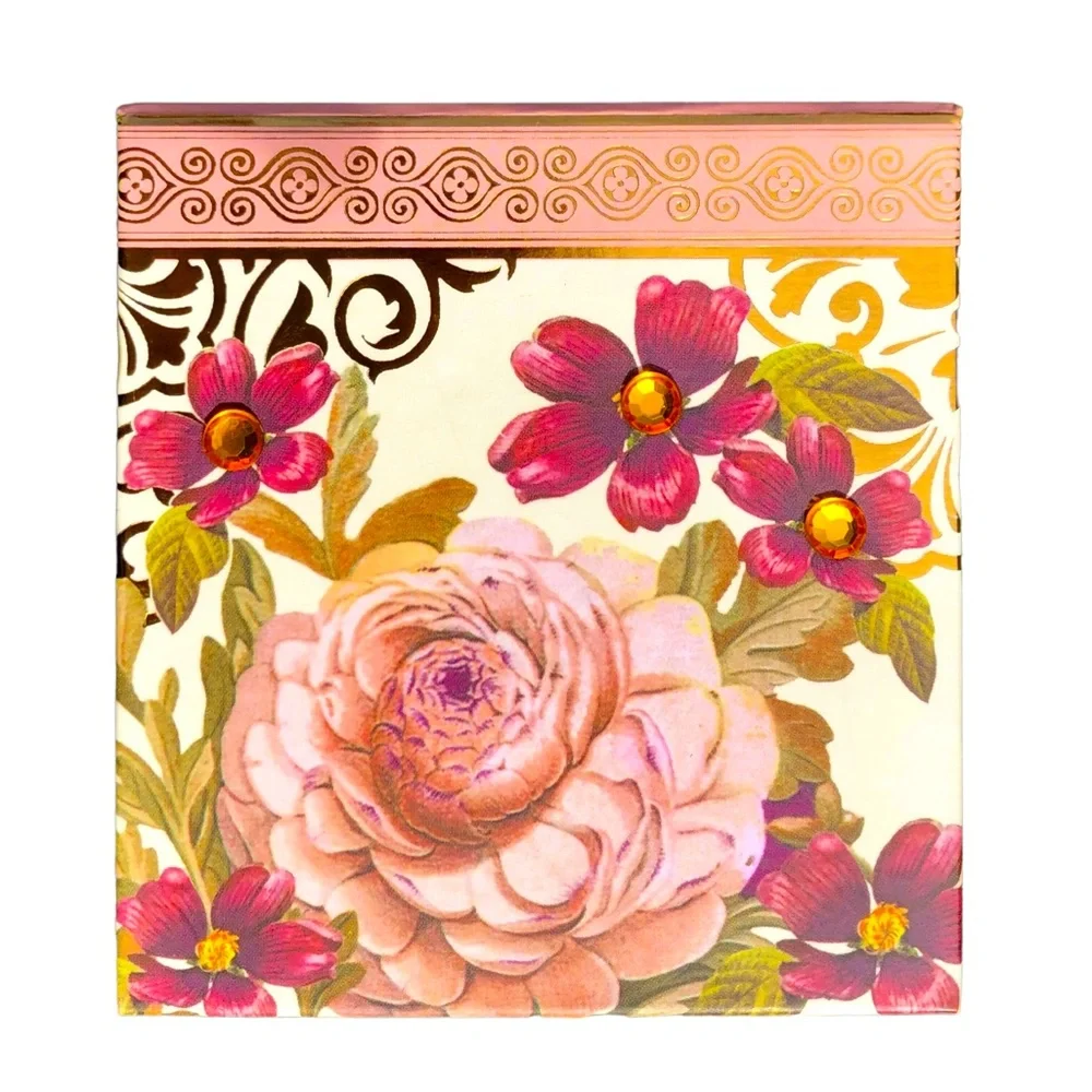 Lily McGee Vintage Florals Embellished Hardcover Purse Notepad (16007), Mauve